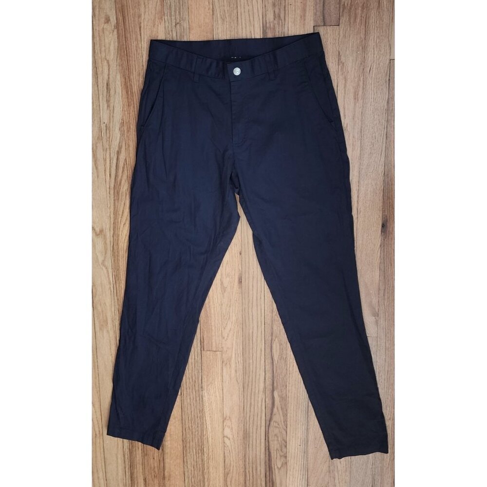 Fabletics Pants Mens 30 x 32 Navy Performance Pockets Stretch Casual Golf Flat